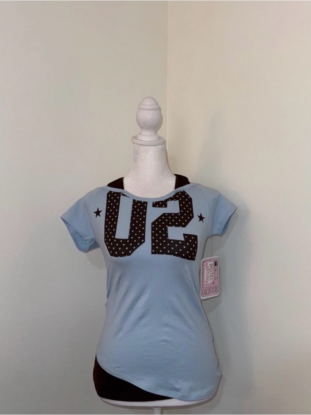 Dgital Darling Polka Dot Y2K Halter Top